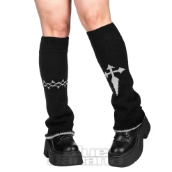 Blue Banana Cross Legwarmers (Grey)
