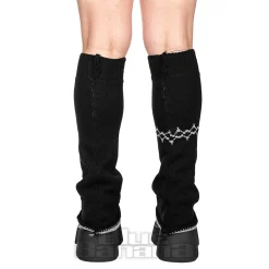 Blue Banana Cross Legwarmers (Grey)