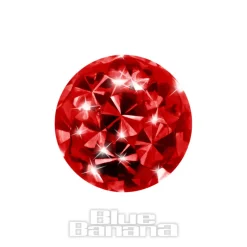 Blue Banana Crystal Glitter Ball (Siam)