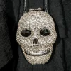 Blue Banana Crystal Skull Bag (Silver)