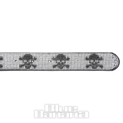 Blue Banana Crystal Skulls Belt (Black)