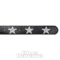 Blue Banana Crystal Stars Belt (Black)