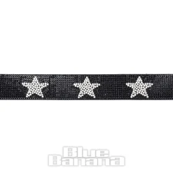 Blue Banana Crystal Stars Belt (Black)