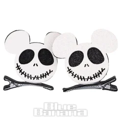 Blue Banana Dead Mouse Hair Clip (Black/White)