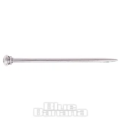 Blue Banana Death'S Head Moth Hair Pin (Silver)