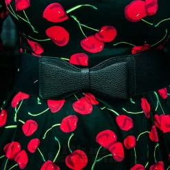 Blue Banana Elastic Bow Belt (Black)