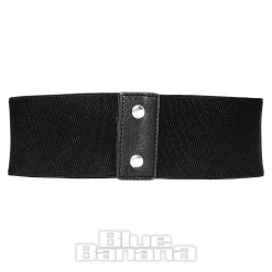 Blue Banana Elastic Bow Belt (Black)