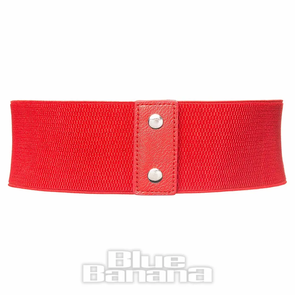 Blue Banana Elastic Bow Belt (Red)