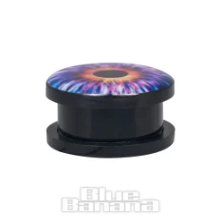 Blue Banana Eye Ear Acrylic Plug 8 - 18mm (Purple)
