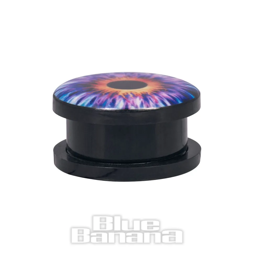 Blue Banana Eye Ear Acrylic Plug 8 - 18mm (Purple)