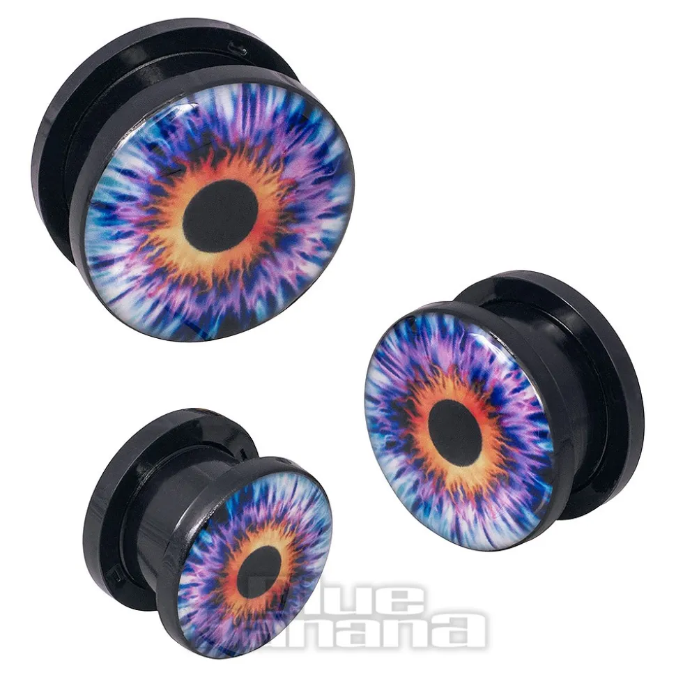 Blue Banana Eye Ear Acrylic Plug 8 - 18mm (Purple)