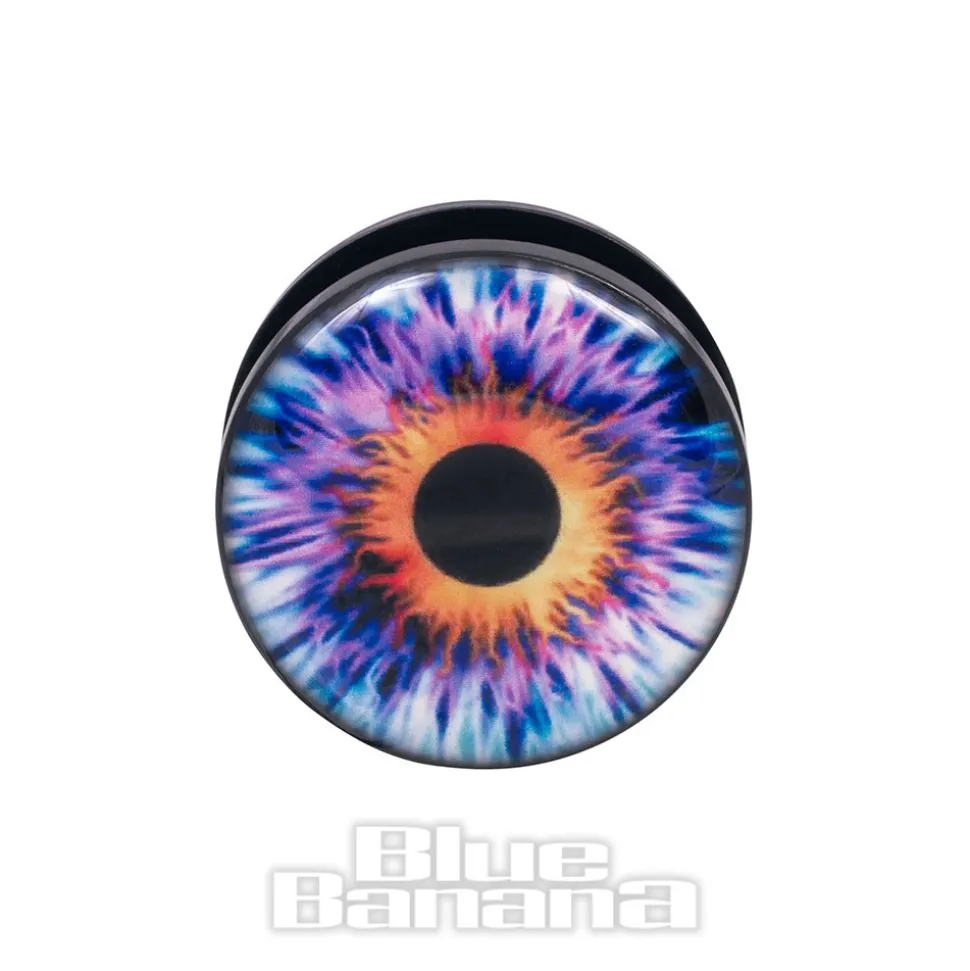 Blue Banana Eye Ear Acrylic Plug 8 - 18mm (Purple)