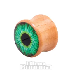 Blue Banana Eye Wood Tunnel 8-25mm (Green)