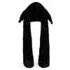 Blue Banana Face and Skull Ear Hat With Lights (Black)