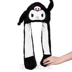 Blue Banana Face and Skull Ear Hat With Lights (Black)