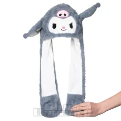Blue Banana Face and Skull Ear Hat With Lights (Grey)