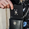 Blue Banana Faux Leather Ring Bag (Black)