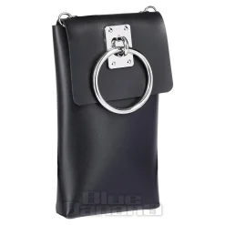 Blue Banana Faux Leather Ring Bag (Black)