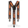 Blue Banana Flames Braces