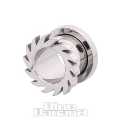 Blue Banana Flames 4-14mm Steel Tunnel (Silver)