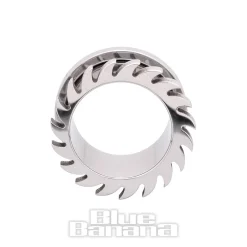 Blue Banana Flames 4-14mm Steel Tunnel (Silver)