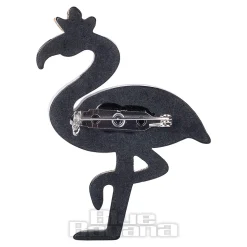 Blue Banana Flamingo Brooch (Mulitcoloured)