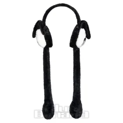 Blue Banana Flipping Ears Panda Skull Headband (Black/White)