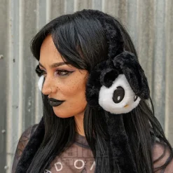 Blue Banana Flipping Ears Panda Headband (Black/White)