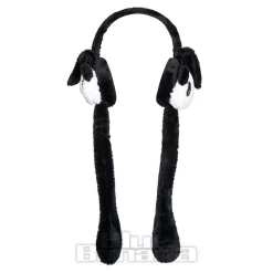Blue Banana Flipping Ears Panda Headband (Black/White)