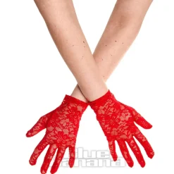 Blue Banana Flower Lace Glove (Red)