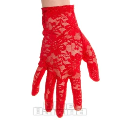 Blue Banana Flower Lace Glove (Red)
