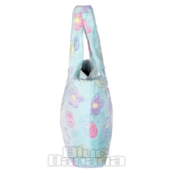Blue Banana Flowers Handbag (Blue)