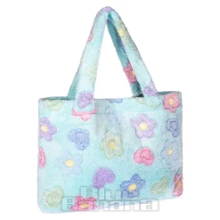 Blue Banana Flowers Handbag (Blue)