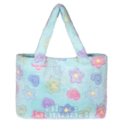 Blue Banana Flowers Handbag (Blue)