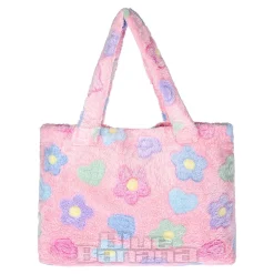 Blue Banana Flowers Handbag (Pink)