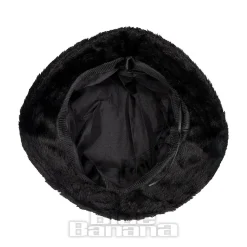 Blue Banana Fluffy Bucket Hat (Black)