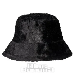 Blue Banana Fluffy Bucket Hat (Black)
