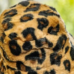 Blue Banana Fluffy Bucket Hat (Leopard)