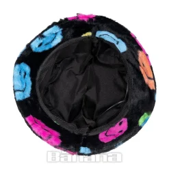 Blue Banana Fluffy Bucket Hat (Smiley)
