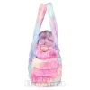 Blue Banana Fluffy Kawaii Handbag (Pink/Yellow)