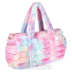 Blue Banana Fluffy Kawaii Handbag (Pink/Yellow)