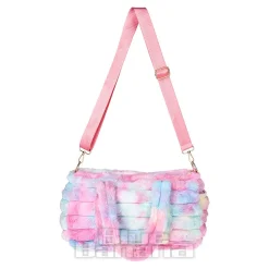 Blue Banana Fluffy Kawaii Handbag (Pink/Yellow)