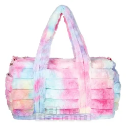Blue Banana Fluffy Kawaii Handbag (Pink/Yellow)