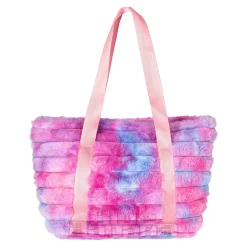 Blue Banana Fluffy Shoulder Bag (Blue/Pink)