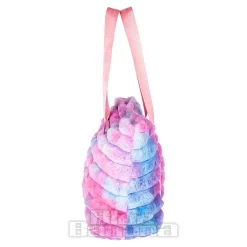 Blue Banana Fluffy Shoulder Bag (Blue/Pink)