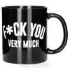 Blue Banana Fuck You Mug (Black)