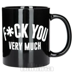 Blue Banana Fuck You Mug (Black)