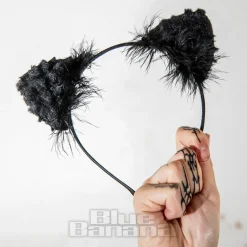 Blue Banana Full Ears Headband (Black)