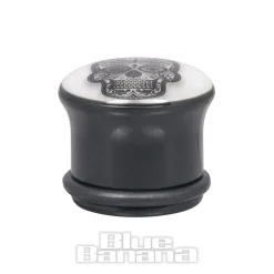 Blue Banana Glow In The Dark Sugar Skull Plug (White)