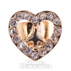 Blue Banana Gold Hearts Ear Cuff